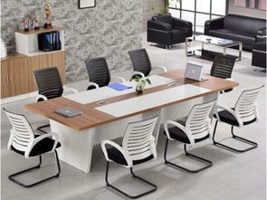 圖 重慶凱佳家具會議桌實木油漆培訓桌會議臺辦公家具桌椅廠價直銷 重慶家具 家紡